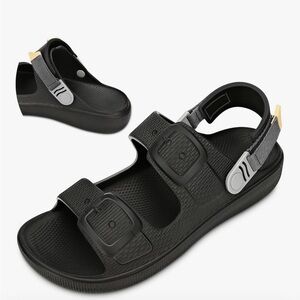 Men’s Black Beach Sandals/Slides Non-Slip Lightweight  Size 11 NEW